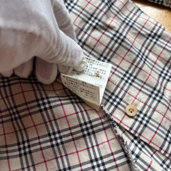 Burberry Blue Label Women's Plaid Button-Up Shirt - Size 38 (US 4-6) - Picture 11 of 12